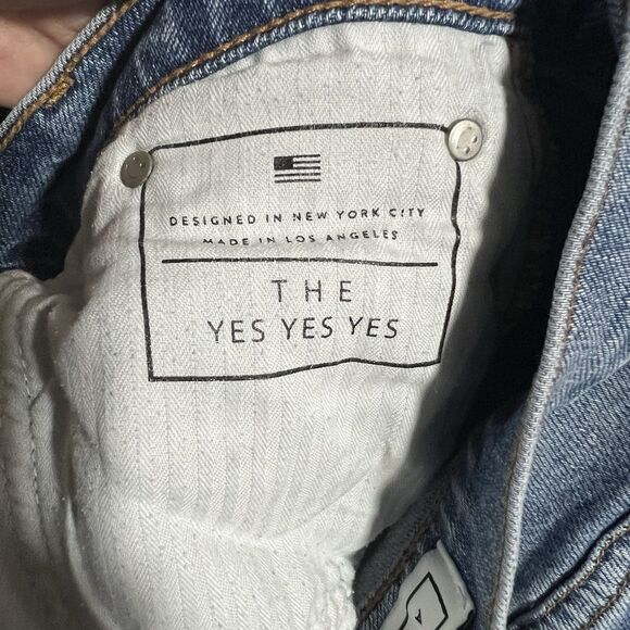 AYR Women The Yes Yes Yes High Rise Straight Skinny Leg Denim Jeans Blue 25 - Picture 7 of 9